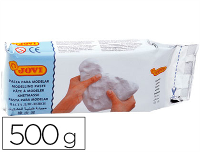 Imprimir Pasta para moldear 500gr color blanco (Cod.20954)