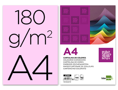 Imprimir Cartulina A4 color rosa (Cod.24580)